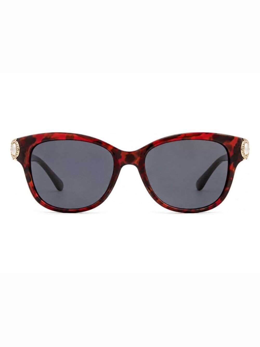 BEBE BBOP-1010CE-215 BEBE Tortoise Square Frame / Gray Lenses Sunglasses